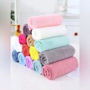 NEW 10pcs Thick Kitchen Cleaning Towels/ Dish Cloths, Assorted Colors